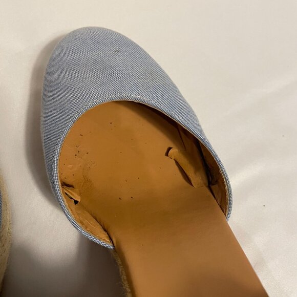J. Crew Chambray Espadrilles Size 6 - Picture 5 of 10